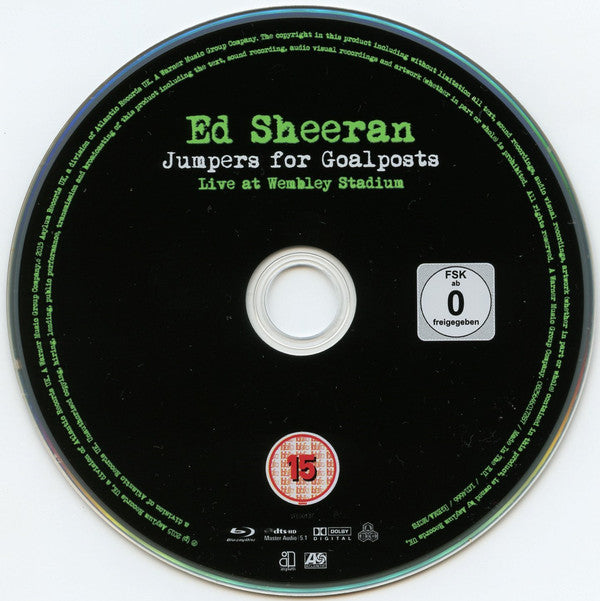 Ed Sheeran : Jumpers for Goalposts: Live at Wembley Stadium (Blu-ray, Multichannel)