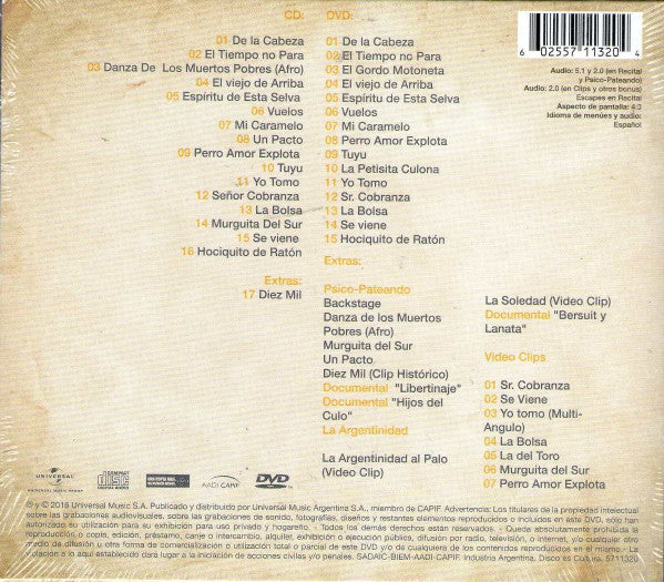 Bersuit Vergarabat : De La Cabeza Con Bersuit Vergarabat (CD, Album + DVD-V)