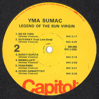 Yma Sumac : Legend Of The Sun Virgin (LP, Album, RE,  Wi)