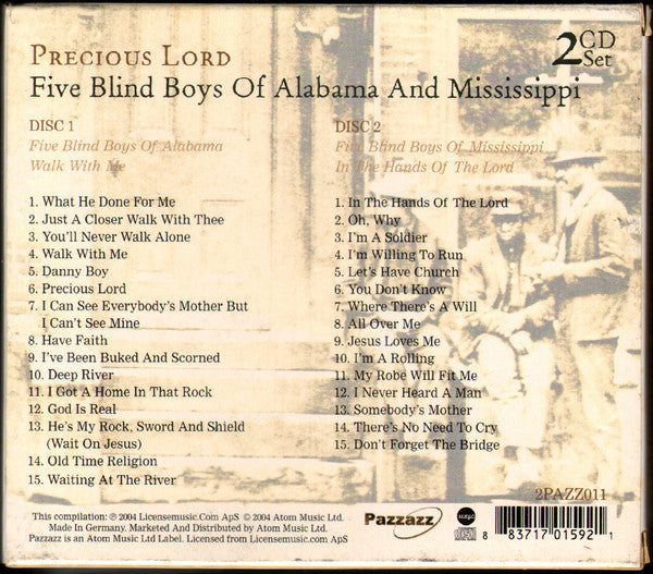 Five Blind Boys Of Alabama And Mississippi* : Precious Lord (2xCD, Comp + Box)