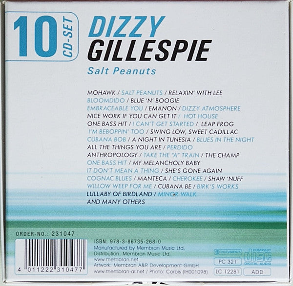 Dizzy Gillespie : Salt Peanuts (10xCD, Comp, Mono + Box)