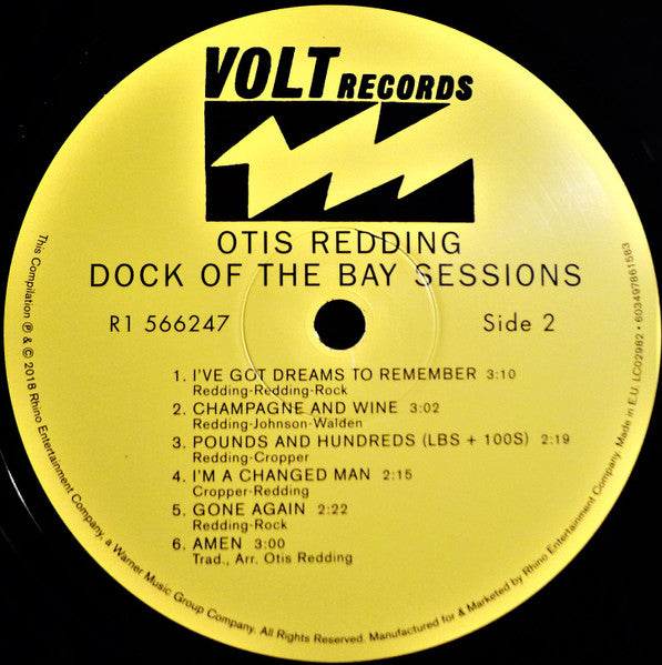 Otis Redding : Dock Of The Bay Sessions (LP, Comp, Mono)