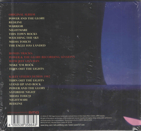 Saxon : Power & The Glory (CD, Album, RE, RM, Med)