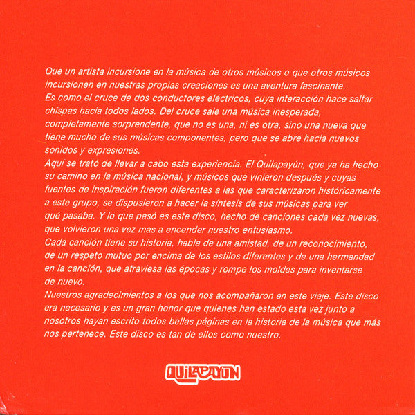 Quilapayún : Encuentros (CD, Album)