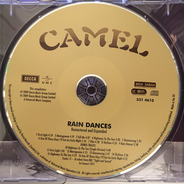 Camel : Rain Dances (CD, Album, RE, RM, Arv)