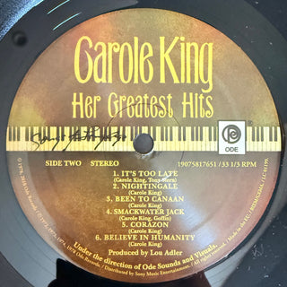 Carole King : Her Greatest Hits (Songs Of Long Ago) (LP, Comp, RE, 180)