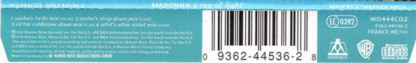 Madonna : Ray Of Light (CD, Single, CD2)