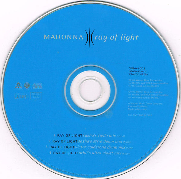 Madonna : Ray Of Light (CD, Single, CD2)