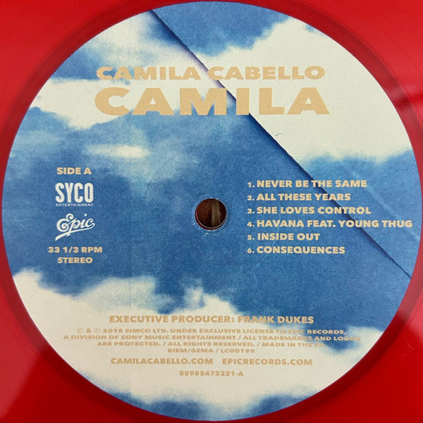 Camila Cabello : Camila (LP, Album, Red)