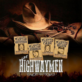 Kris Kristofferson, Waylon Jennings, Johnny Cash, Willie Nelson, The Highwaymen : Live Highwaymen (LP, Comp, Unofficial)