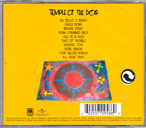 Temple Of The Dog : Temple Of The Dog (CD, Album, RE, 25t)