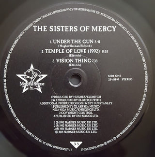 The Sisters Of Mercy : Greatest Hits Volume One - A Slight Case Of Overbombing (2xLP, Comp, RE)