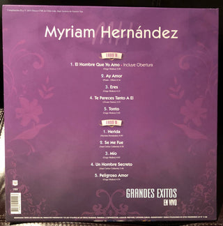 Myriam Hernandez : Grandes Exitos (En Vivo) (LP, Album)