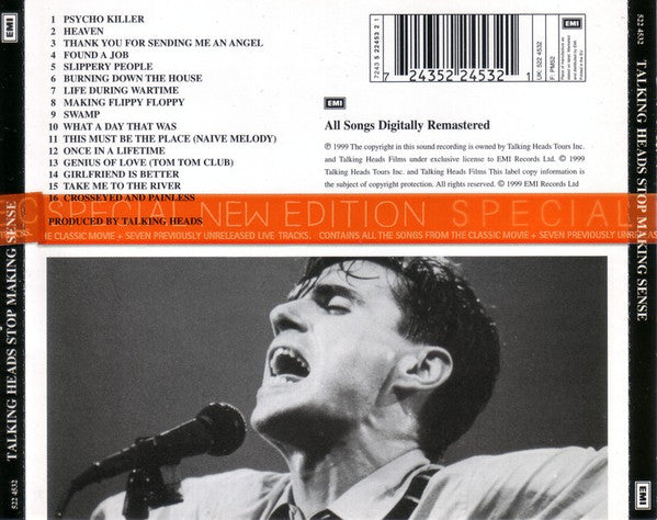Talking Heads : Stop Making Sense (HDCD, Album, RE, RM, S/Edition, Med)