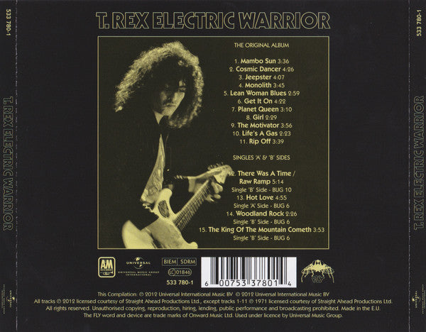 T. Rex : Electric Warrior (CD, Album, RE, RM, Son)