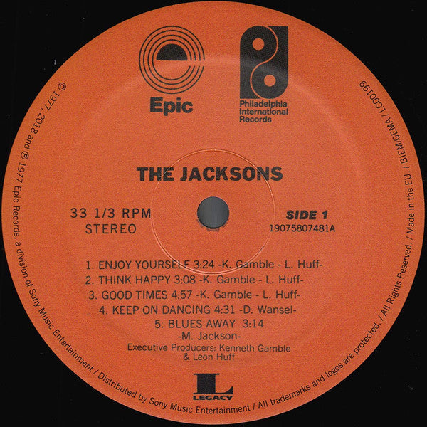 The Jacksons : The Jacksons (LP, Album, RE, Gat)