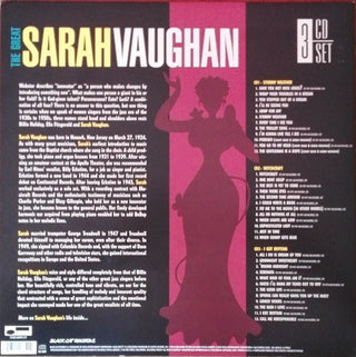 Sarah Vaughan : The Great Sarah Vaughan - 3 CD Set (3xCD, Comp, CD )