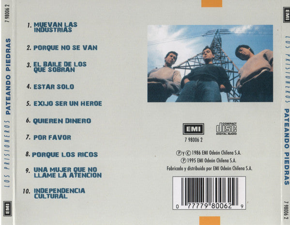 Los Prisioneros : Pateando Piedras (CD, Album, RE, RM)