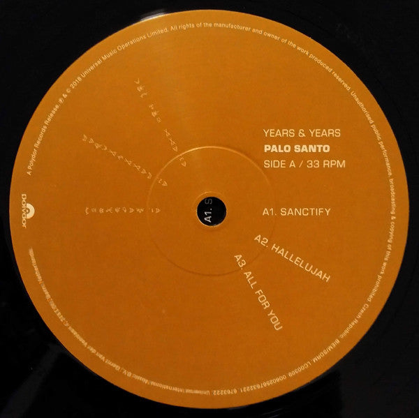 Years & Years : Palo Santo (2xLP, Album)