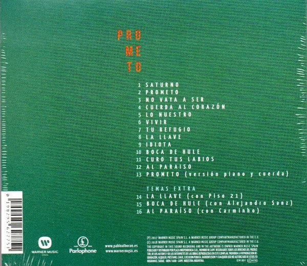 Pablo Alborán : Prometo (CD, Album, RE)