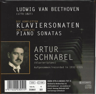 Ludwig van Beethoven — Artur Schnabel : Die Kompletten Klaviersonaten • The Complete Piano Sonatas  (10xCD, Comp, Mono + Box)