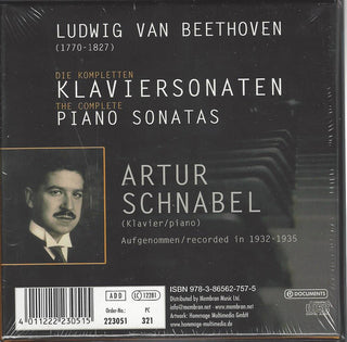 Ludwig van Beethoven — Artur Schnabel : Die Kompletten Klaviersonaten • The Complete Piano Sonatas  (10xCD, Comp, Mono + Box)