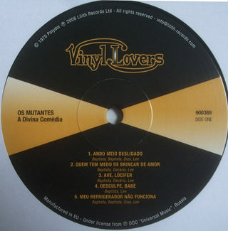 Os Mutantes : A Divina Comédia Ou Ando Meio Desligado (LP, Album, RE)