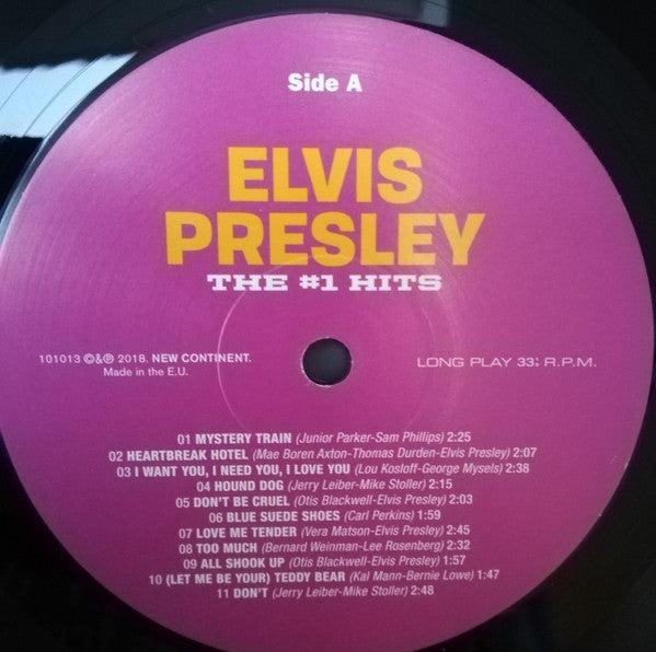 Elvis Presley : The #1 Hits  (LP, Comp, 180)