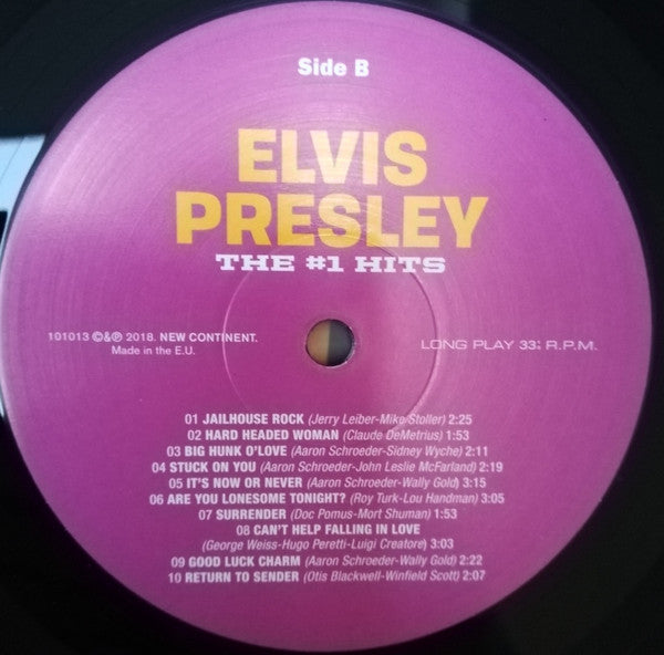 Elvis Presley : The #1 Hits  (LP, Comp, 180)
