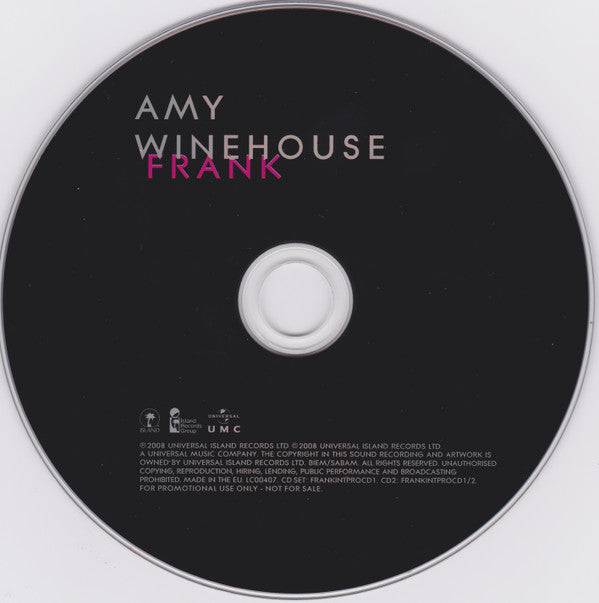 Amy Winehouse : Frank (CD, Album, RE + CD, Comp + Dlx, Jew)