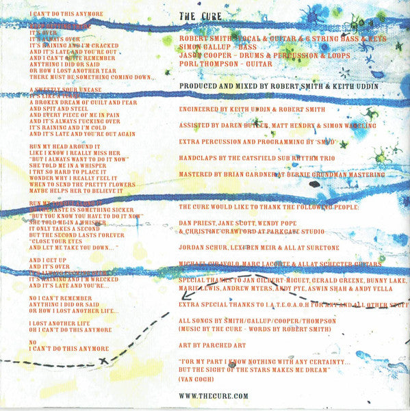 The Cure : 4:13 Dream (CD, Album, RP)