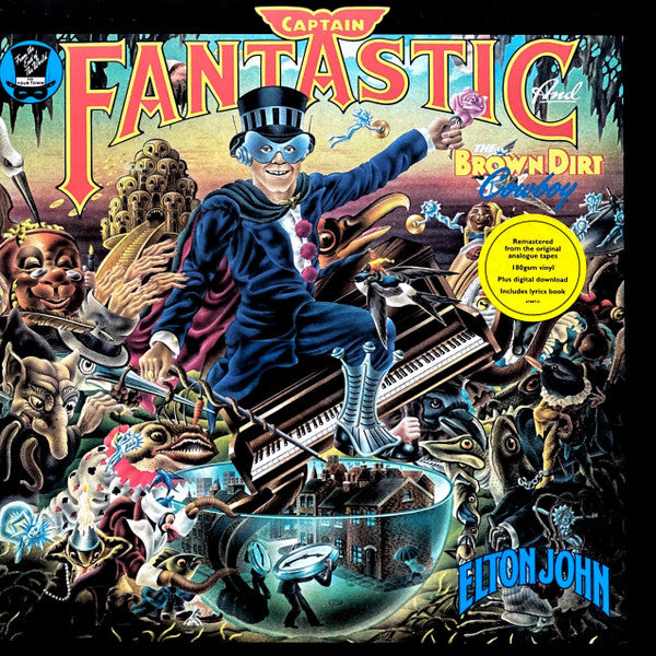 Elton John : Captain Fantastic And The Brown Dirt Cowboy (LP, Album, RE, RM, Gat)