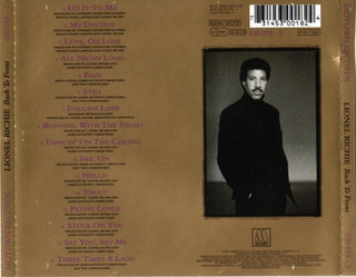 Lionel Richie : Back To Front (CD, Comp, RP)