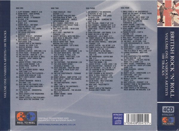 Various : British Rock'n'Roll Volume One (4xCD, Comp)