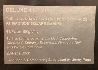 Led Zeppelin : The Soundtrack From The Film The Song Remains The Same (4xLP, Album, RE, RM, 180 + Box)