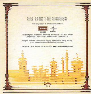 Camel : Mirage (CD, Album, RE, RM, Kdg)
