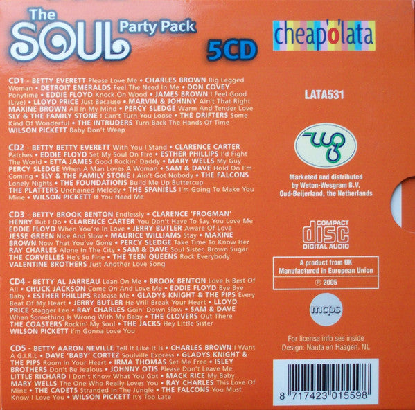 Various : The Soul Party Pack (5xCD, Comp)