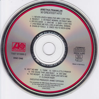 Aretha Franklin : 30 Greatest Hits (2xCD, Comp, RM)