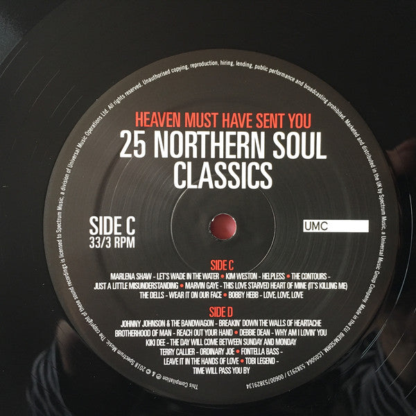 Various : Heaven Must Have Sent You - 25 Northern Soul Classics (2xLP, Comp)
