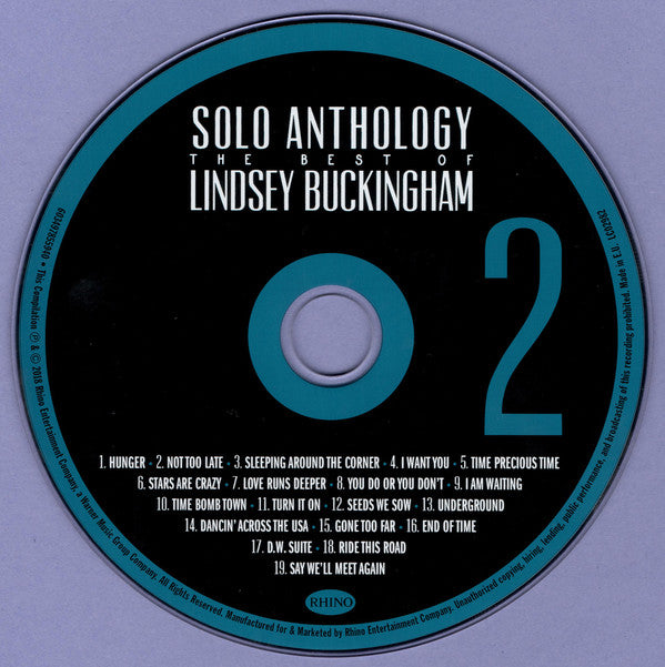 Lindsey Buckingham : Solo Anthology: The Best Of Lindsey Buckingham (3xCD, Comp, Dlx, RM)