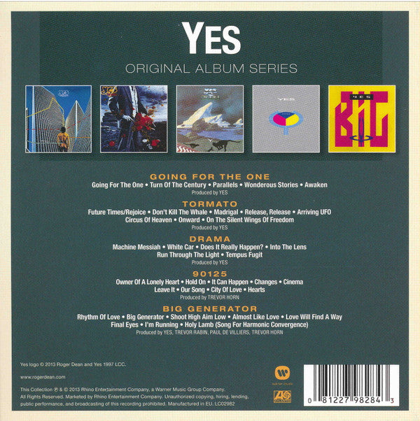 Yes : Original Album Series (CD, Album, RE + CD, Album, RE + CD, Album, RE + CD)