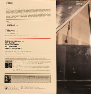 Thelonious Monk & Art Blakey : Blue Monk (LP, Album, Ltd, RE, RM, 180)