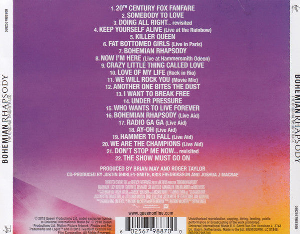Queen : Bohemian Rhapsody (The Original Soundtrack) (CD, Album, Comp, Ltd)