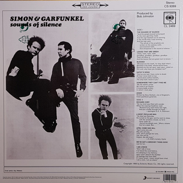 Simon & Garfunkel : Sounds Of Silence (LP, Album, RE)