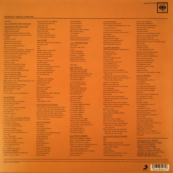 Simon & Garfunkel : Bookends (LP, Album, RE)