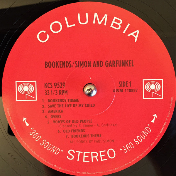 Simon & Garfunkel : Bookends (LP, Album, RE)