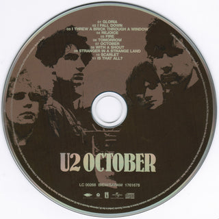 U2 : October (CD, Album, RE, RM, Jew)