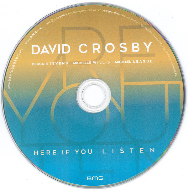 David Crosby, Becca Stevens, Michelle Willis, Michael League : Here If You Listen (CD, Album)