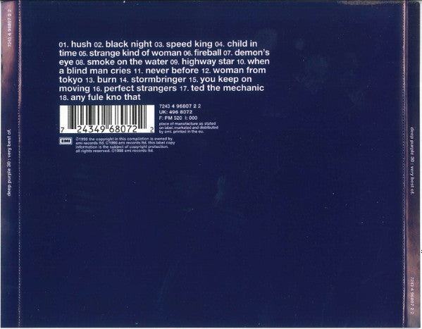 Deep Purple : 30 : Very Best Of (CD, Comp, RE)