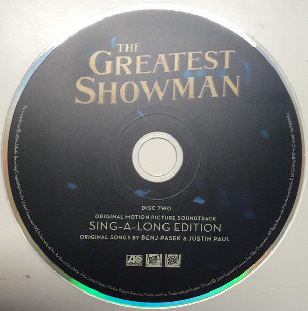 Various, Benj Pasek, Justin Paul (5) : The Greatest Showman: Sing-A-Long Edition (Original Motion Picture Soundtrack) (2xCD, Album, Dlx, Sin)